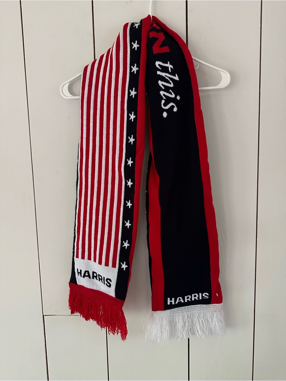THOM BROWNE Let's Win This Harris for President 2024 Scarf - SOLD OUT! - Picture 2 of 7